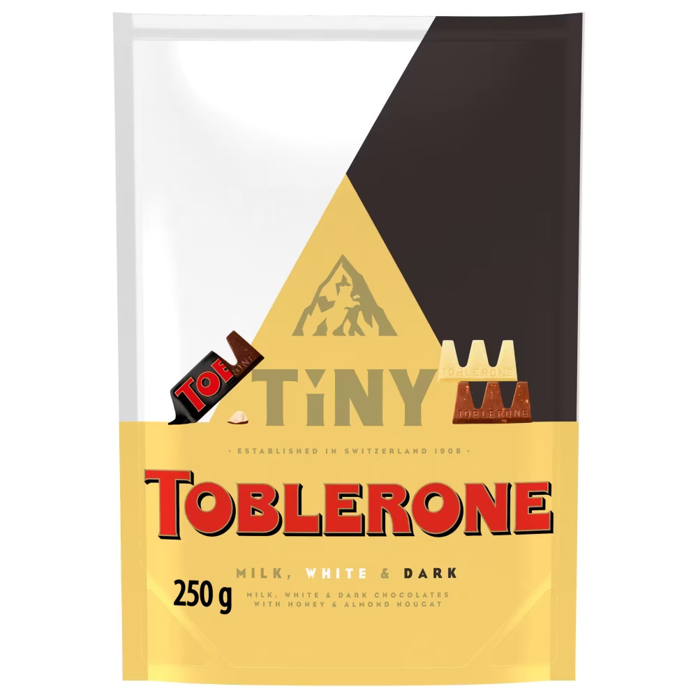 Toblerone Tinys Mixed Chocolate Pouch 250g with assorted flavours