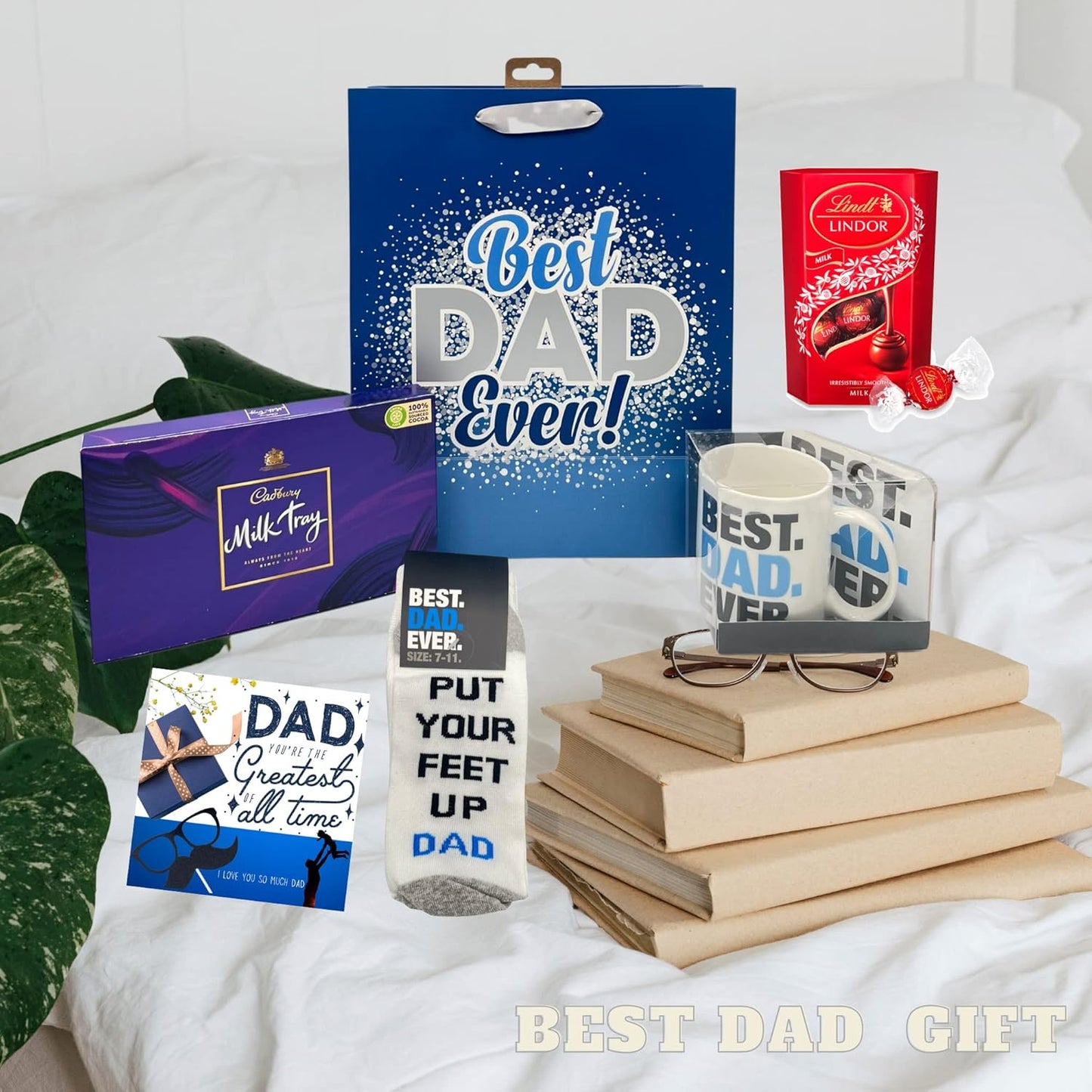 Treat box filled with goodies for Father’s Day or birthdays
