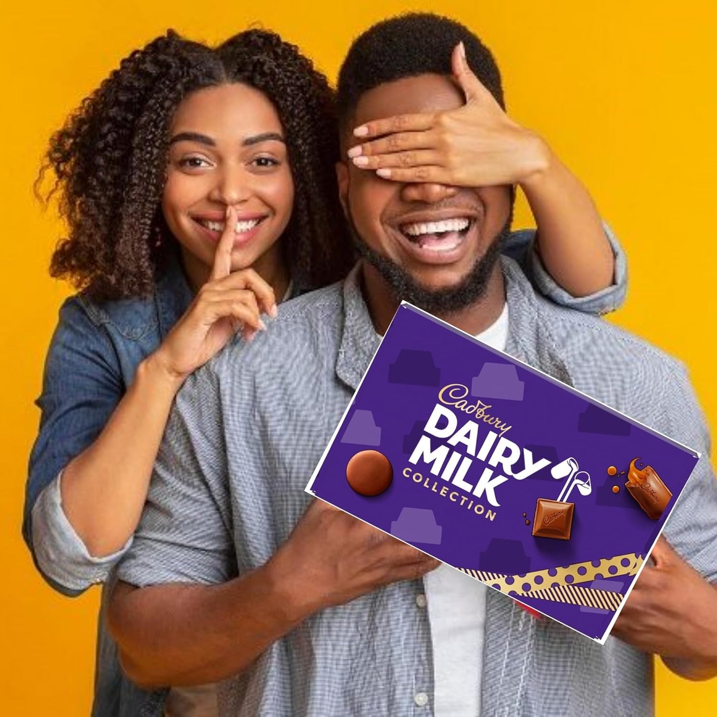 Treat box loaded with Cadbury chocolate and candy
