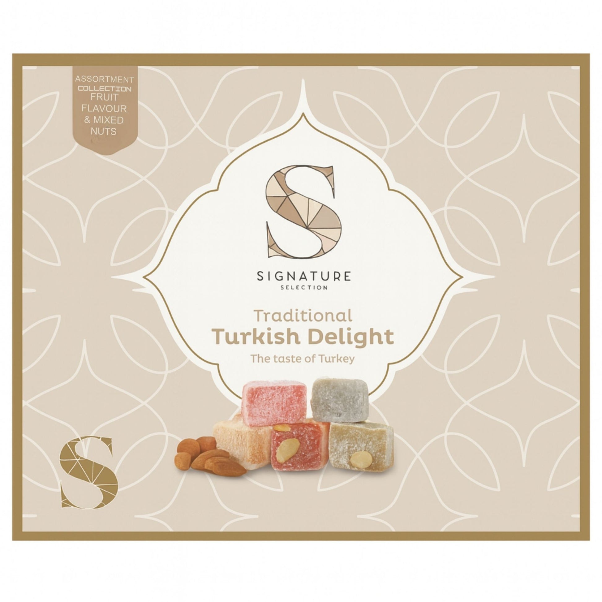 Traditional Turkish Delight 450g fruit assortment in gift
