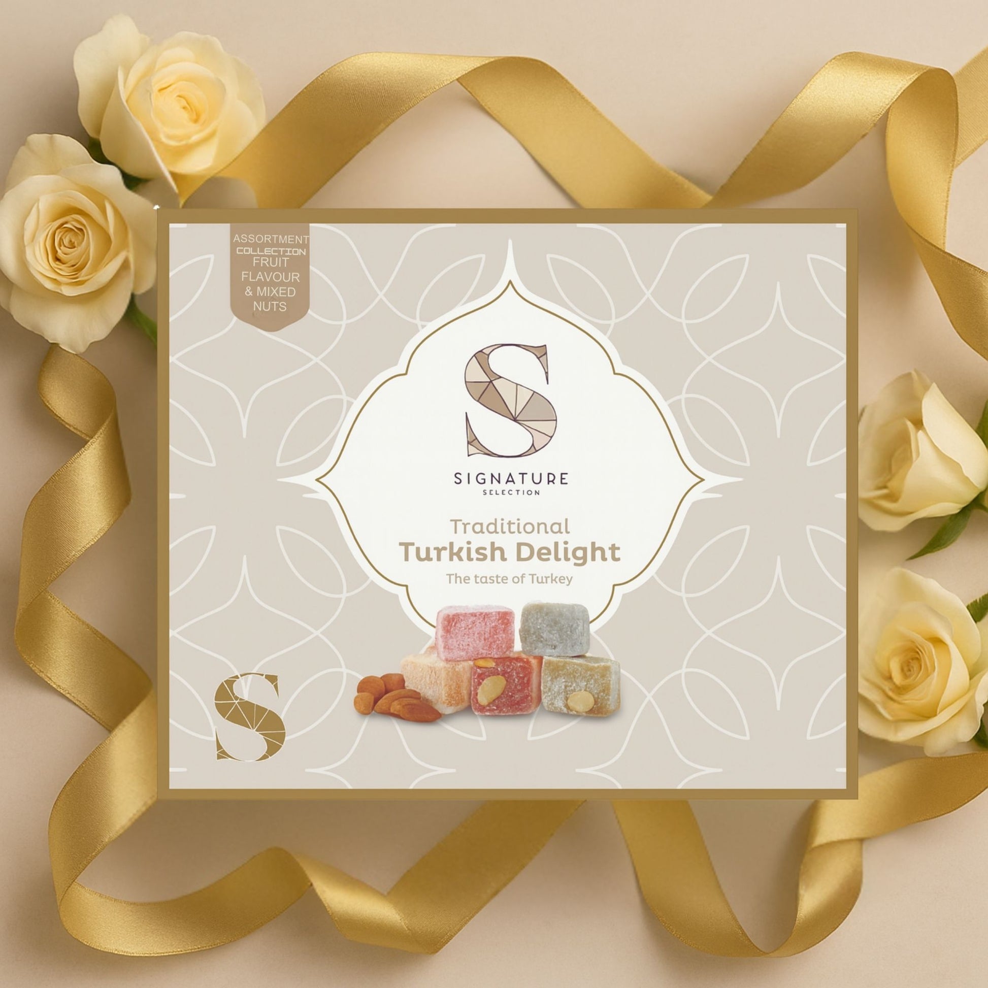 Chewy sugar-dusted Turkish Delight fruit flavours 450g