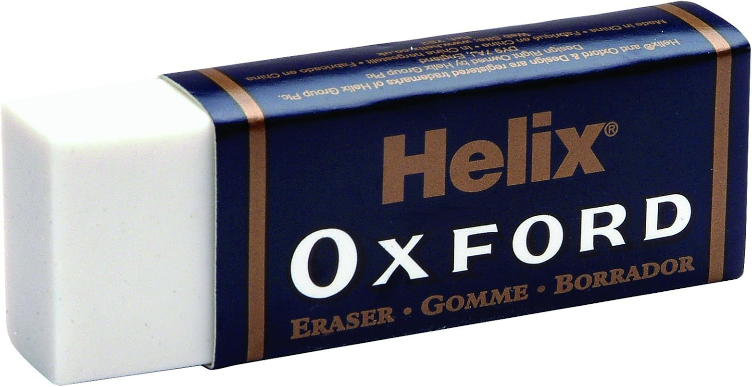 Twin pack of premium erasers in Oxford Blue