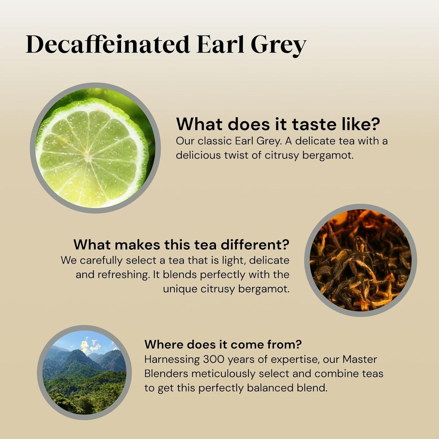 Biodegradable Twinings Earl Grey decaf tea bags
