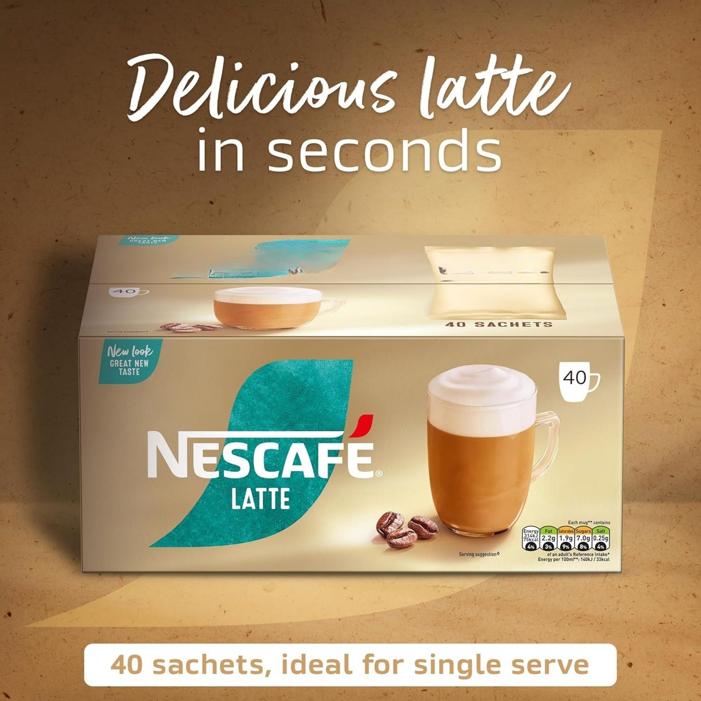 unsweetened gold cappuccino and latte