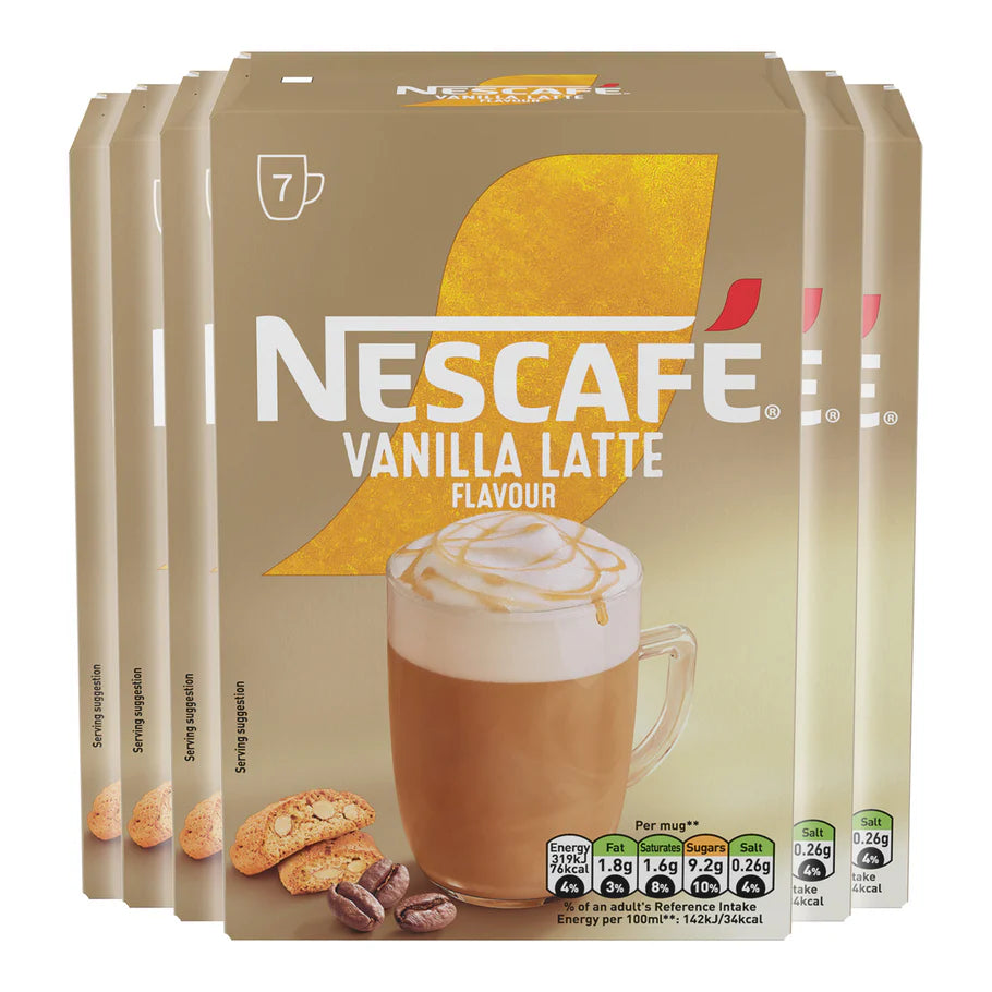 Rich, aromatic latte with vanilla twist