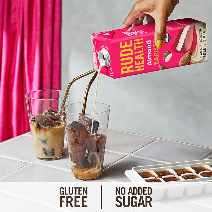 natural vegan almond drink with no sugar