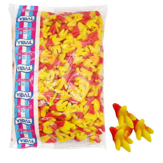 Vidal Chicken Feet 3kg fruit flavour jelly sweets in novelty shapes