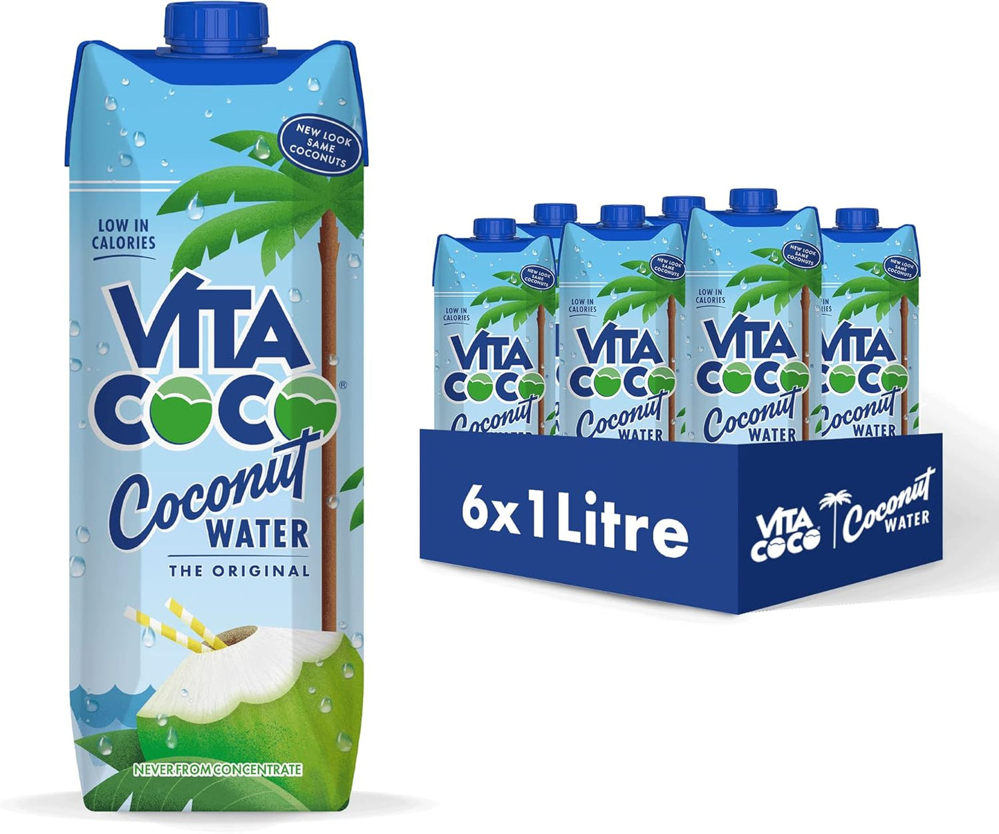vita coco coconut water 6 x 1l multipack