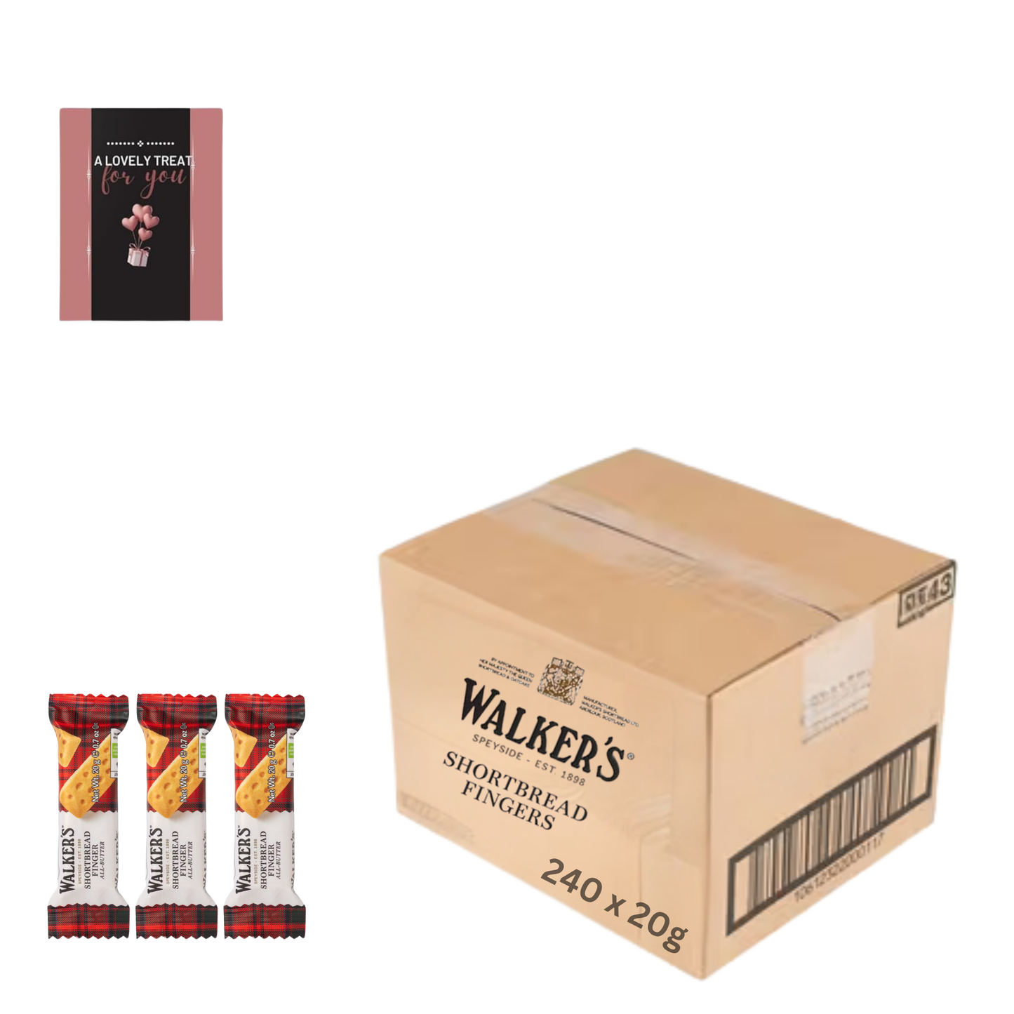Bulk pack of butter shortbread rounds with 200 individual biscuits