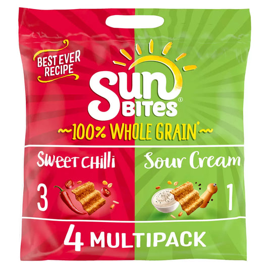 Walkers Sunbites Assorted Pack 24 x 25g – Sweet Chilli & Sour Cream