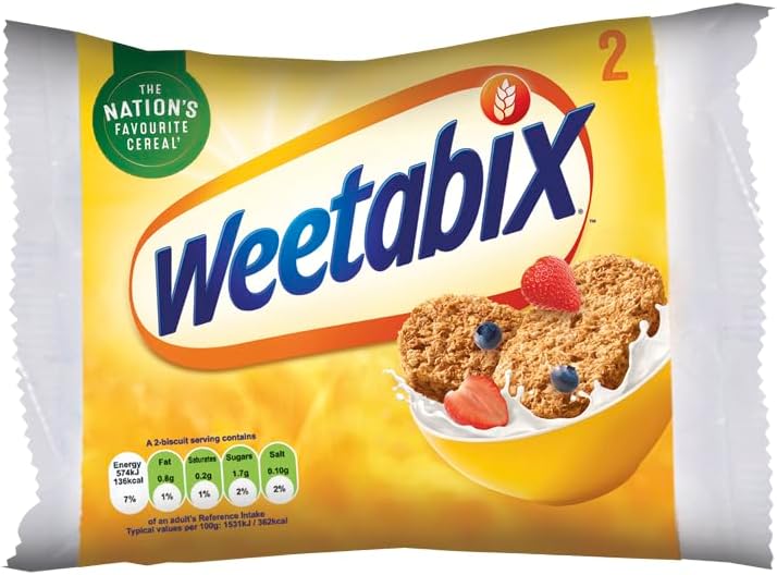 weetabix 48x2 cereal wholegrain fibre rich