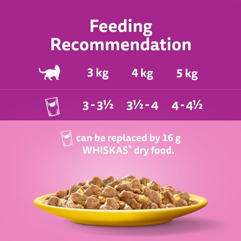 whiskas wet cat food 40 pack variety poultry selection