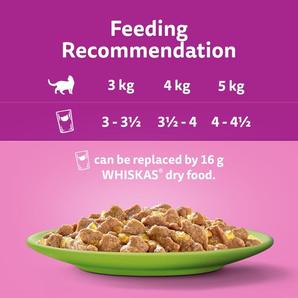 whiskas jelly pouches variety pack for adult cats