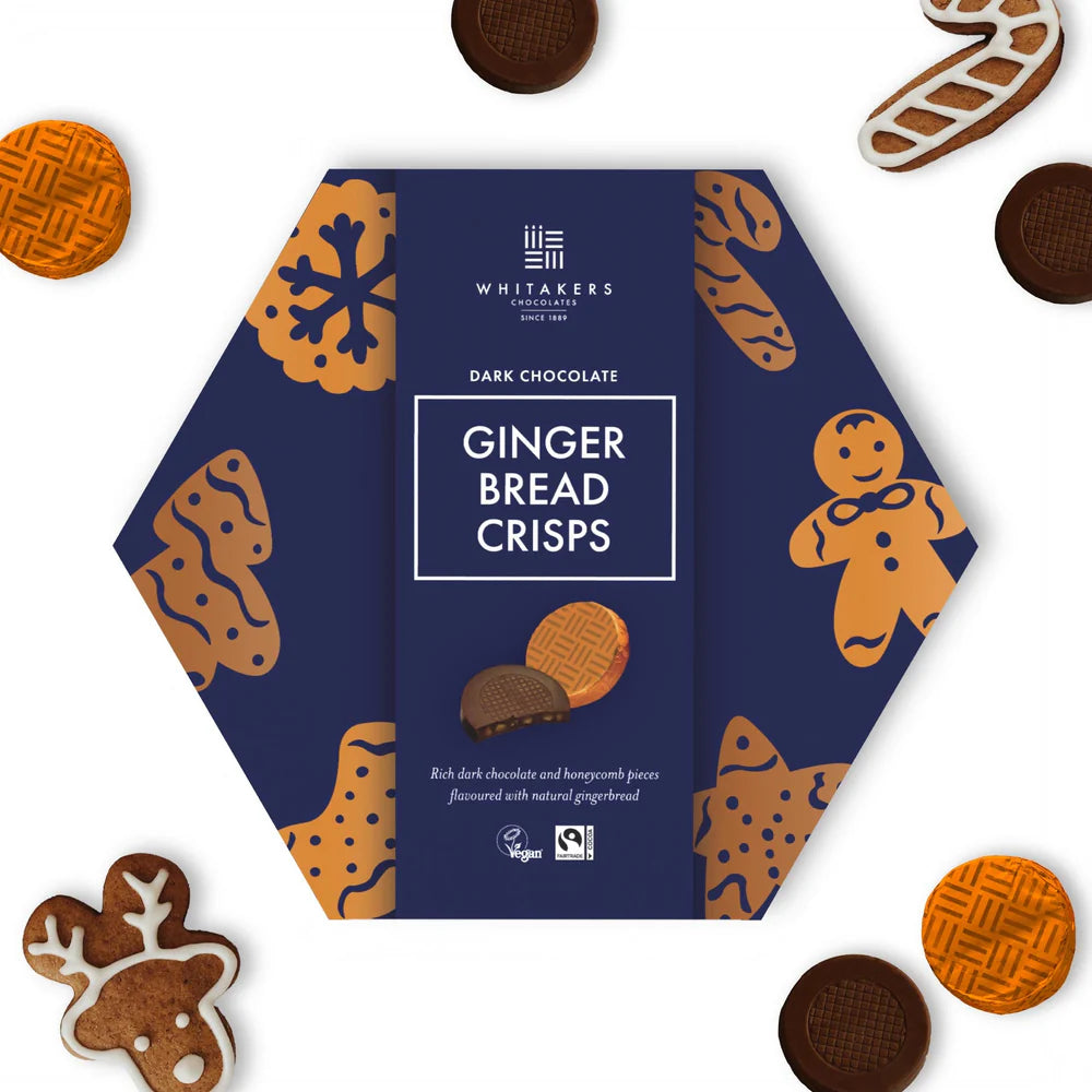 Whitakers Ginger Bread biscuits with golden baked finish
