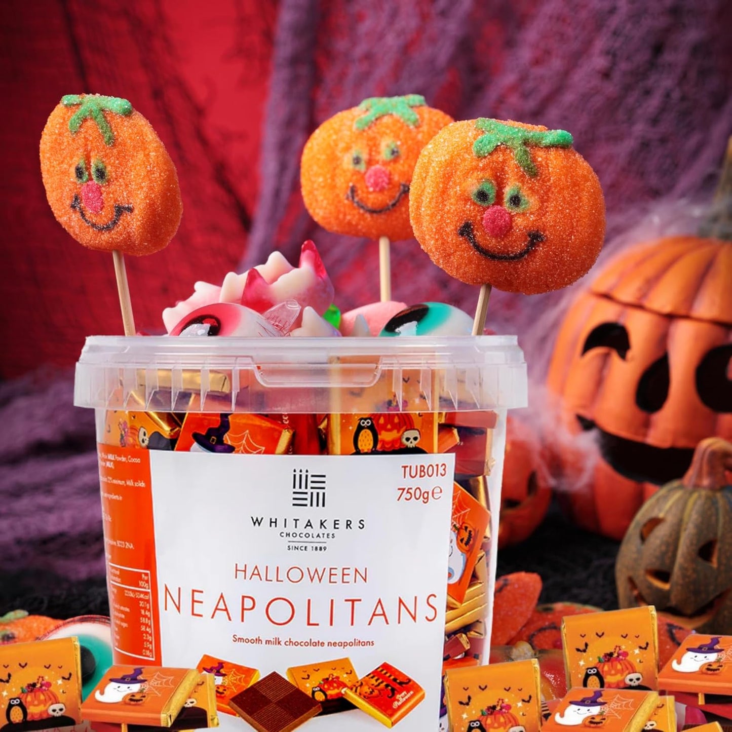 Individually wrapped milk chocolates – ideal for trick or treat, birthday hampers and sharing