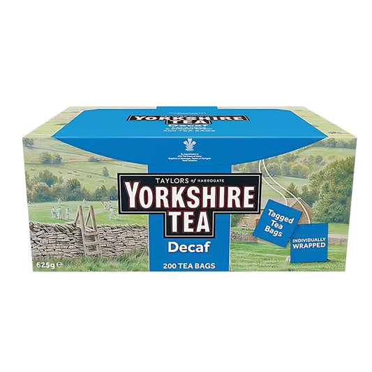 Yorkshire Decaf Tea Bags 200 pack for full-flavour decaf tea