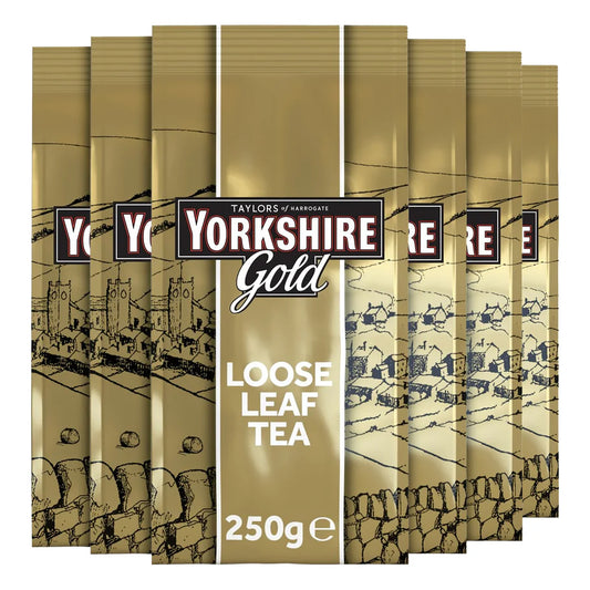 Yorkshire Gold Loose Leaf Tea 250g bag for rich, smooth brews