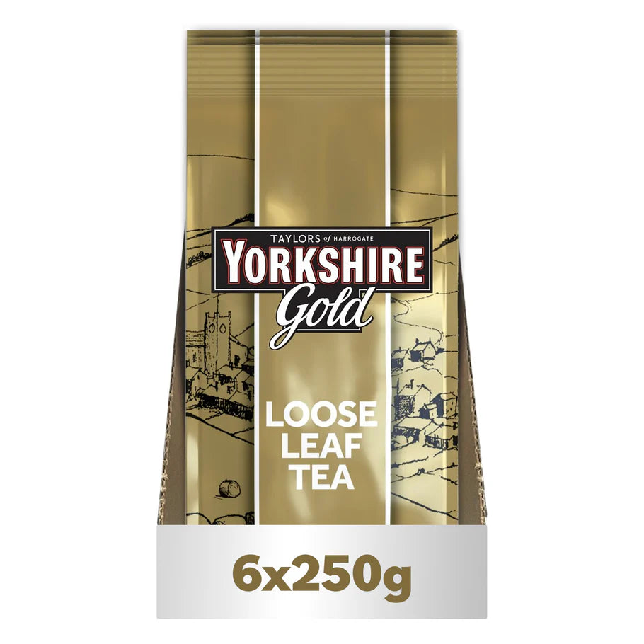 Premium full-bodied Yorkshire Gold Loose Leaf Tea from top origins