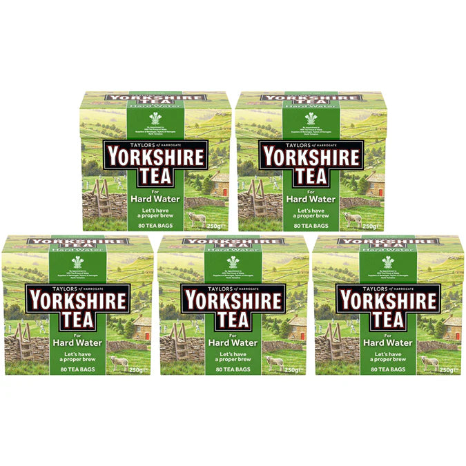 Strong, full-bodied tea from Yorkshire Tea for Hard Water