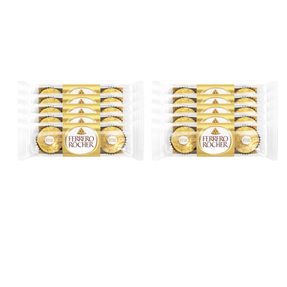 Ferrero Rocher Milk Chocolate Pralines 3 Pieces 37.5g Gift Treat