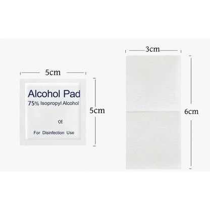 Portable alcohol cleaning wipes in 100 piece pack