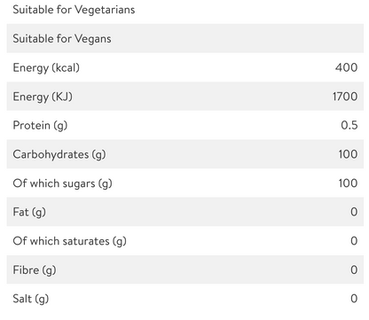 Vegan and vegetarian friendly brown sugar sticks