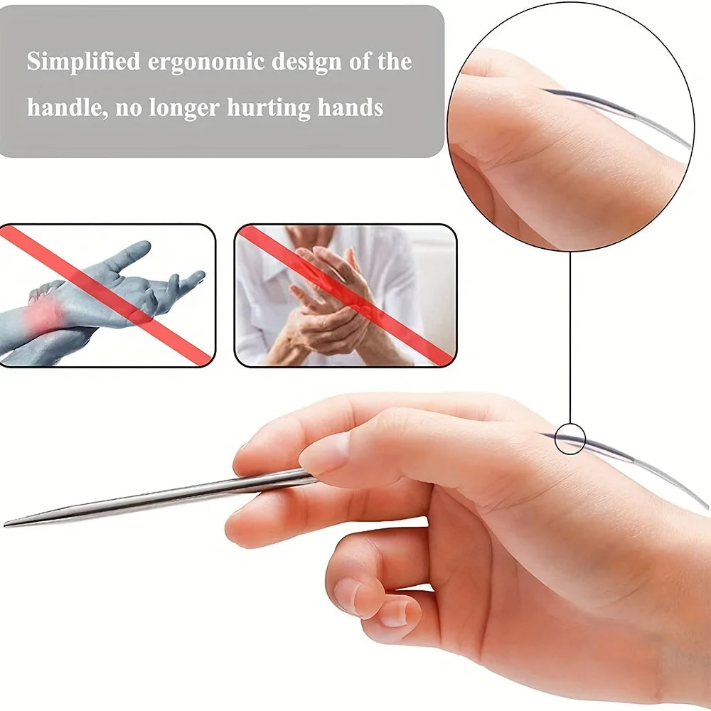 80cm circular knitting needles in stainless steel