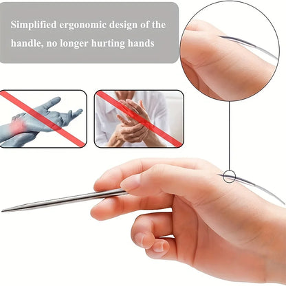80cm circular knitting needles in stainless steel