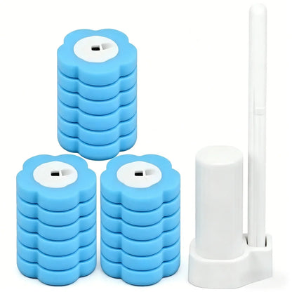 18 piece disposable toilet brush set