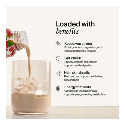 Low sugar meal shake with vitamins and minerals