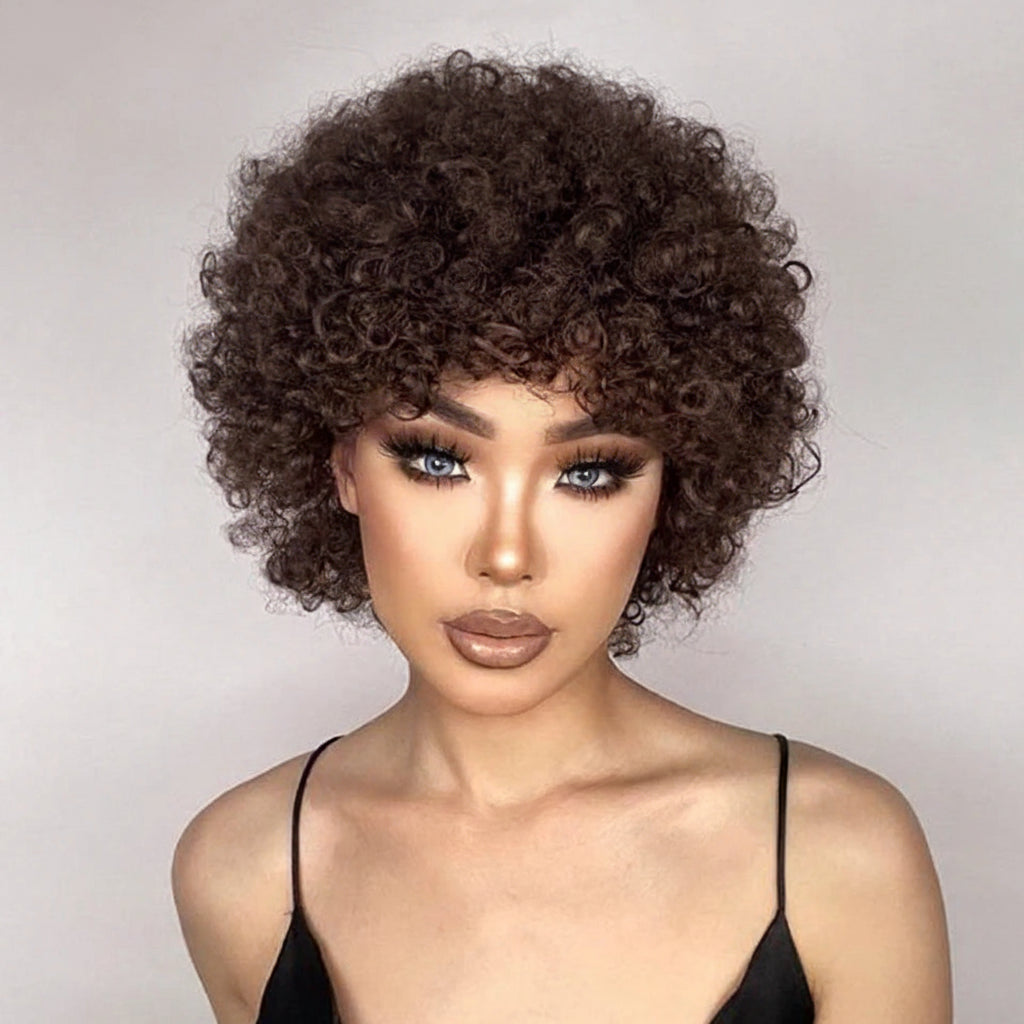 Easy wear short wig with natural movement and volume
