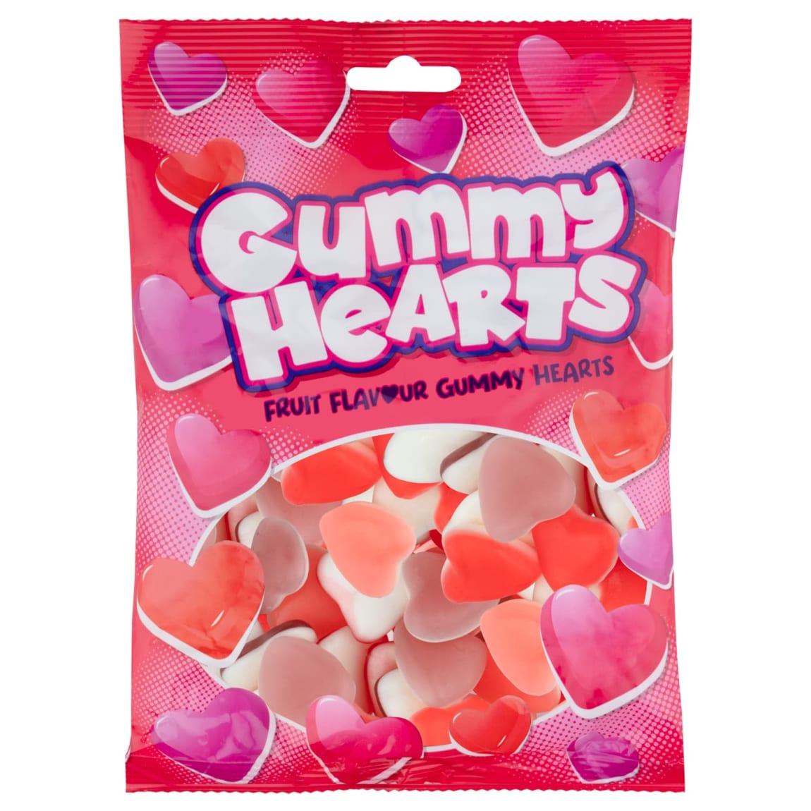 Fun and colourful gummy hearts for candy tables