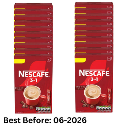 Nescafé 3 in 1 Original Coffee Sachets 6 Cups Bulk