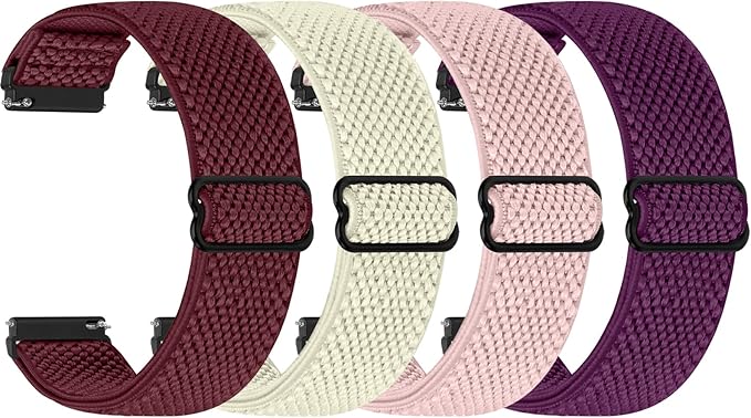 20mm nylon watch straps 4 pack with quick release pins