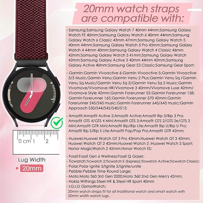 Breathable smartwatch replacement bands for daily wear