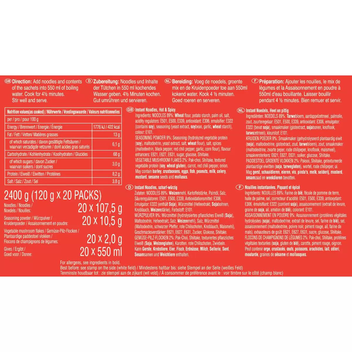 Quick and easy preparation in just 4½ minutes