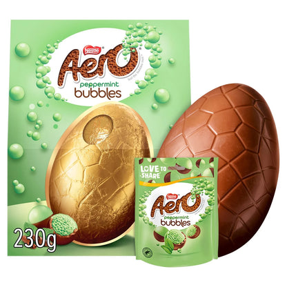 Giant Aero chocolate egg with aerated peppermint centre