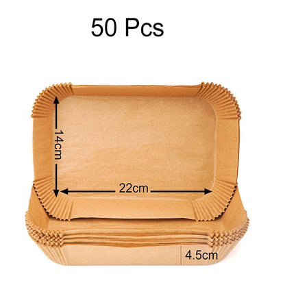 Disposable rectangle air fryer liners