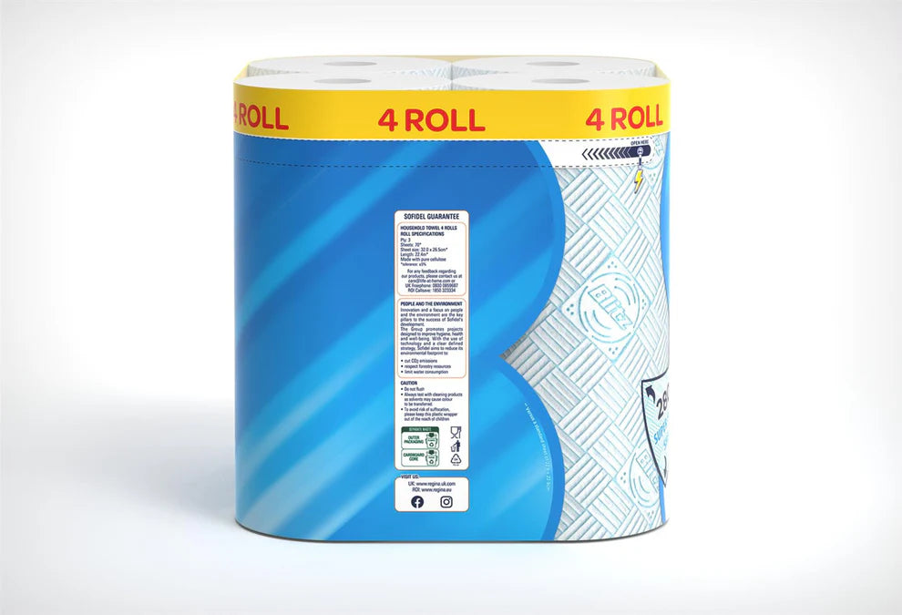 Highly absorbent 3-Ply household towels for kitchen cleaning