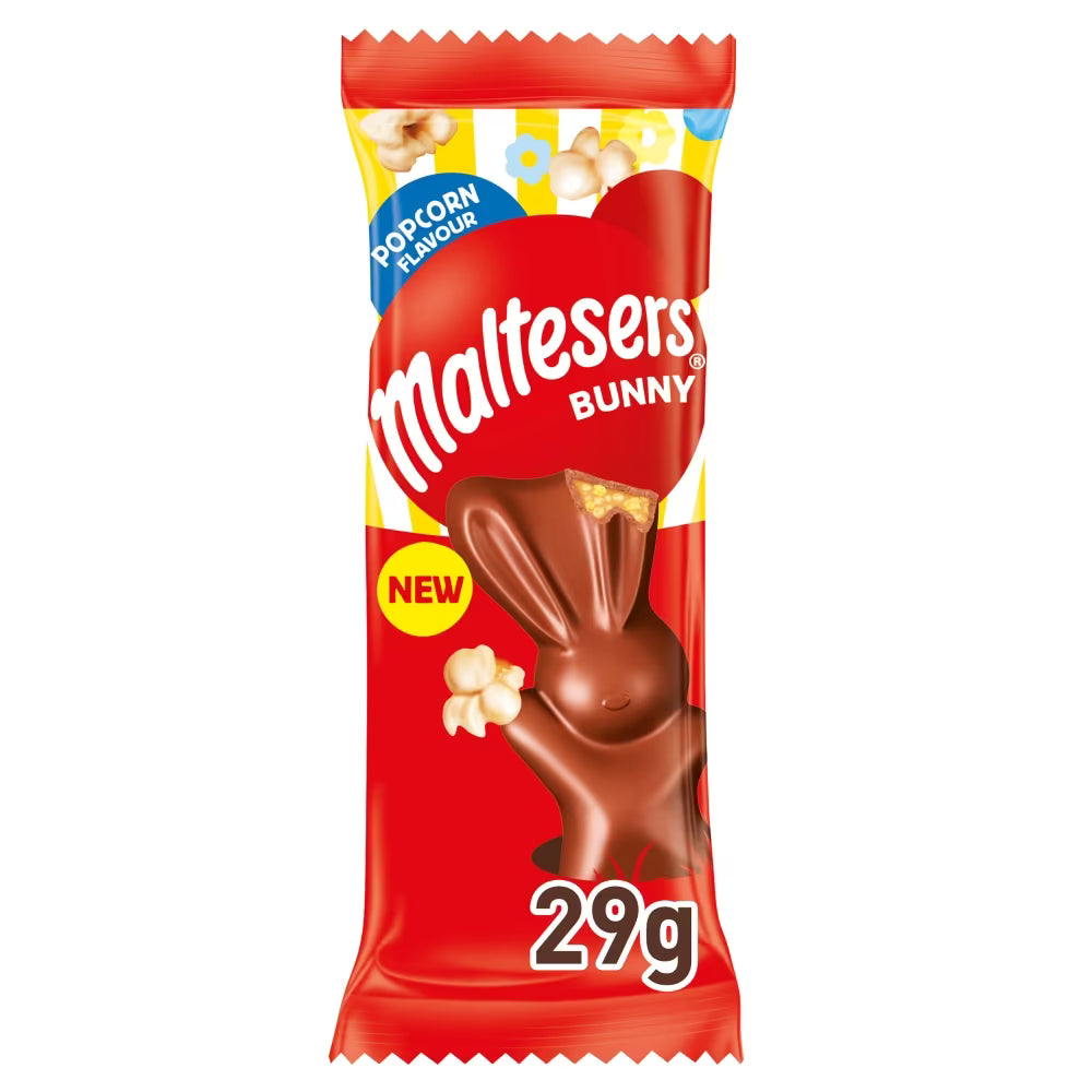 Milk chocolate with popcorn-flavoured malt filling