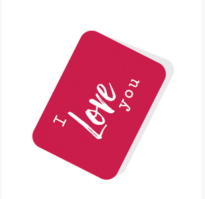Romantic I love you 3D greeting card