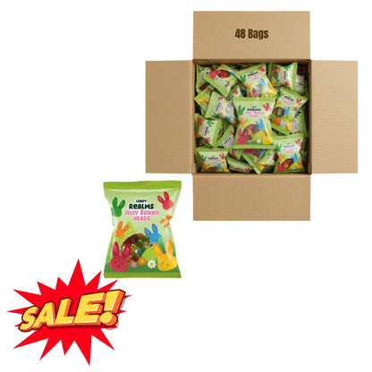 Candy Realms Jelly Bunny Heads 170g Fruit Flavoured Sweets