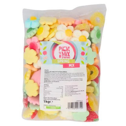 Fizzy Pineapple Rings, Fizzy Strawberries, Foam Flowers, Mallow Flowers