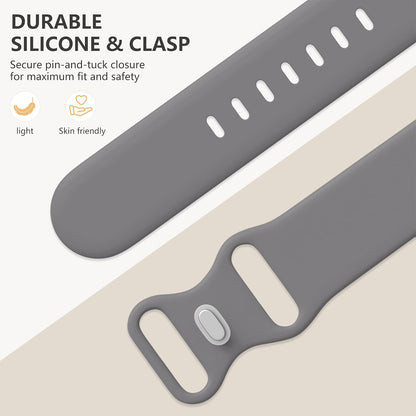 6 Pack Sport Straps Compatible with Apple Watch 38mm 40mm 41mm 42mm 44mm 45mm 46mm 49mm – Soft Silicone Replacement Bands for Women & Men