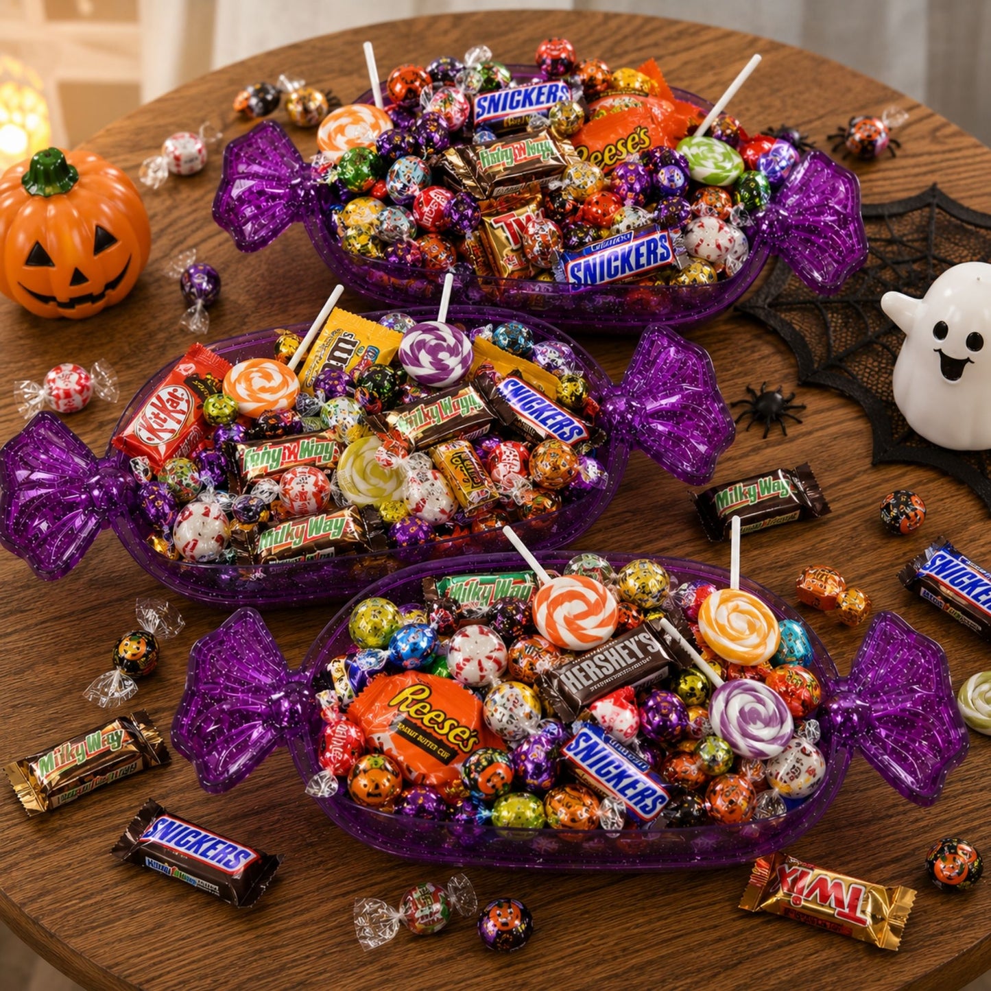Sugar skull Halloween party plates