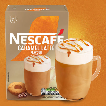 Instant latte sachets for home or work