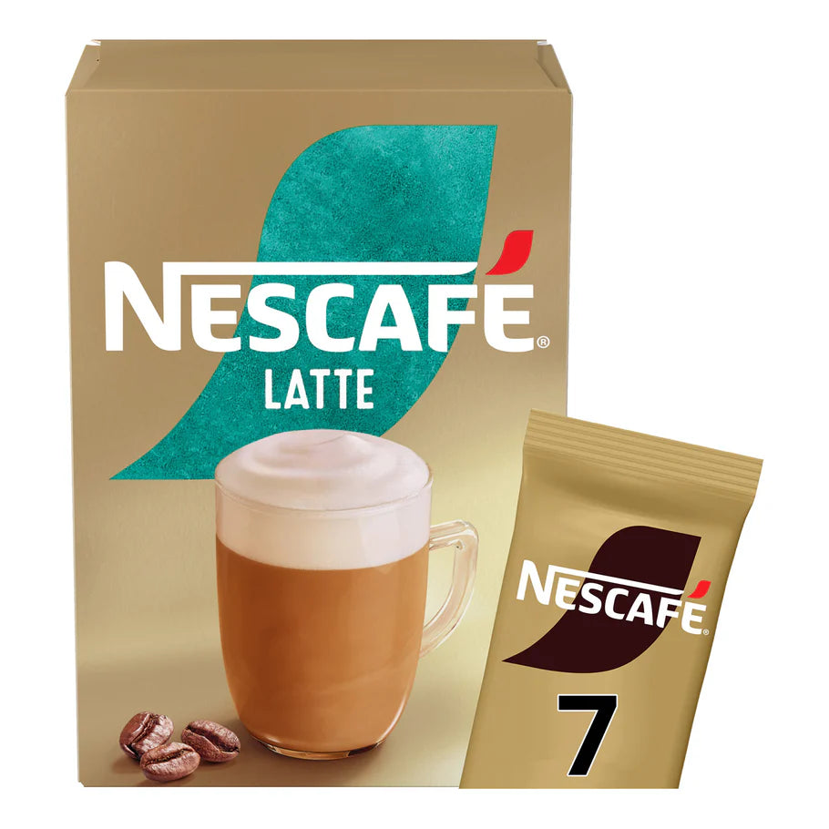 6 packs of 7 latte sachets included