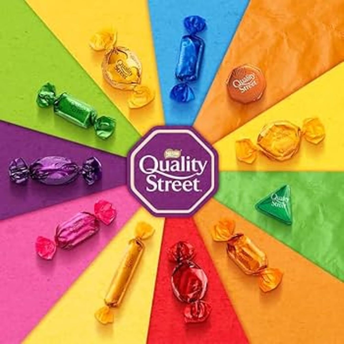 Quality Street Chocolate 1.93kg Tin - Milk & Dark Chocolate Assortment, Individually Wrapped Sweets for Birthdays, Christmas, Halloween, Party Bags & Stocking Fillers