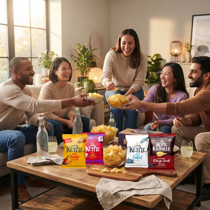 Four flavour Kettle hand cooked crisp selection