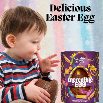 Quality Street Incredible Easter Egg 380g & Easter Card – Premium Chocolate Treats & Festive Gifts for Women, Men, Kids, Family & Friends – Perfect for Easter Celebrations